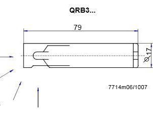 Датчик контроля пламени Siemens QRB3